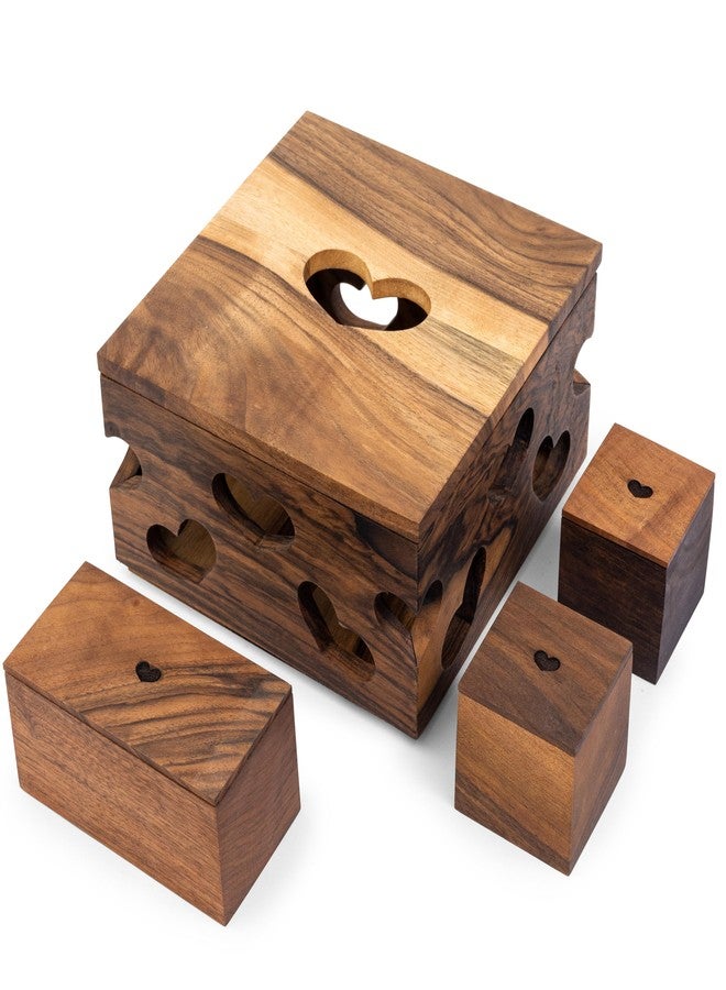 TILISMA Handmade Walnut Jewelry Box - Wooden Jewelry Organizer for Women - Jewelery Storage Box for Earrings, Necklaces, Bracelets - Birthday, Christmas, Valentines, Mothers Day Gifts for Women - Image 2